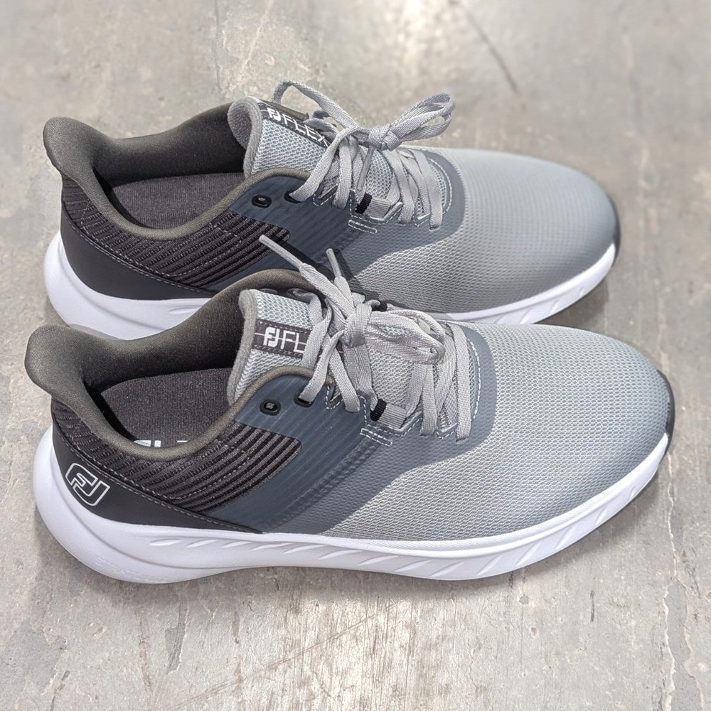 Golf Shoes Wide Lightweight Athletic Gray FootJoy FJ Flex Men's 7.5W NWOB